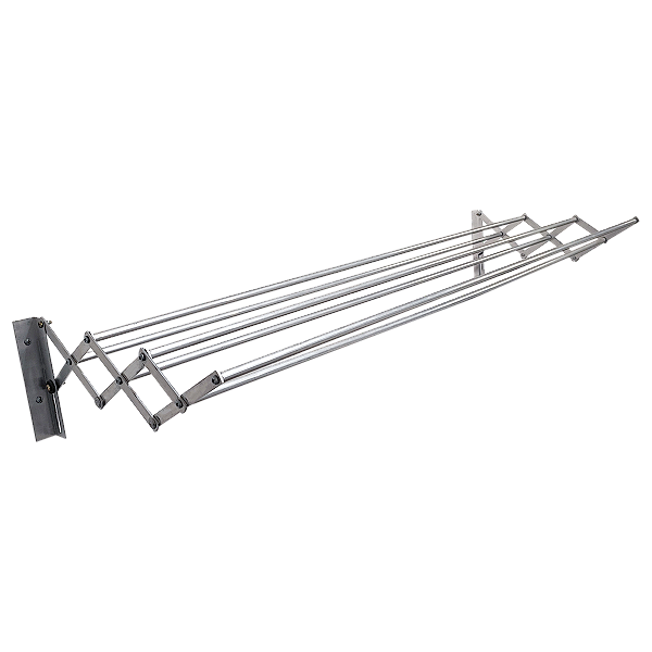 Varal de Roupas Sanfonado Retrátil 80 cm em Alumínio - Bitenfer Varais