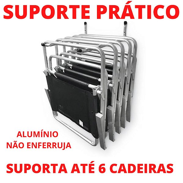 SUPORTE CADEIRA DE PRAIA FIXO ALUMINIO NATURAL - BITENFER