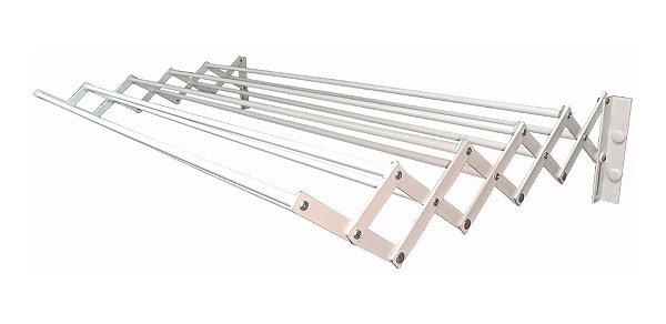 Varal Sanfonado Reforçado 80 Cm Forte Roupa De Cama Alumínio