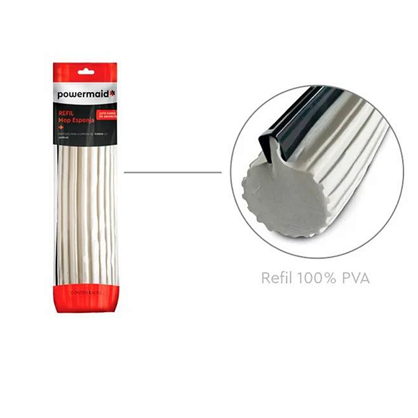 Refil Mop Esponja Tam Unico Cinza - POWERMAID