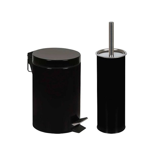 Conjunto Ágata Lixeira 3 Litros e Escova para Higienização - Mor