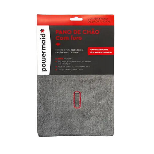 Pano de Chão com Furo Multiuso - Powermaid