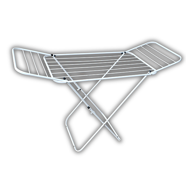 Varal de Chão com Abas Branco Resistente - Bitenfer Varais