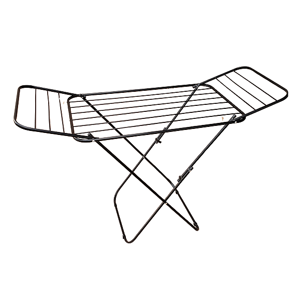 Varal de Chão com Abas Preto Resistente - Bitenfer Varais