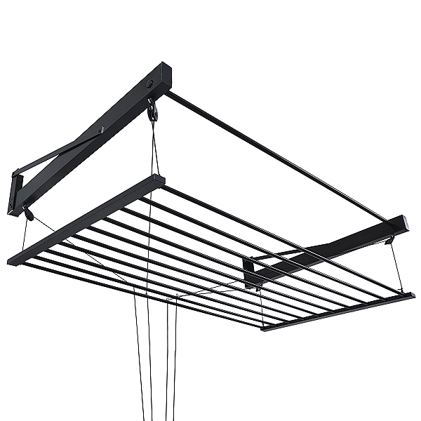 Varal De Parede Sobe E Desce Manual Classico 100Cm Aluminio - Bitenfer Varais