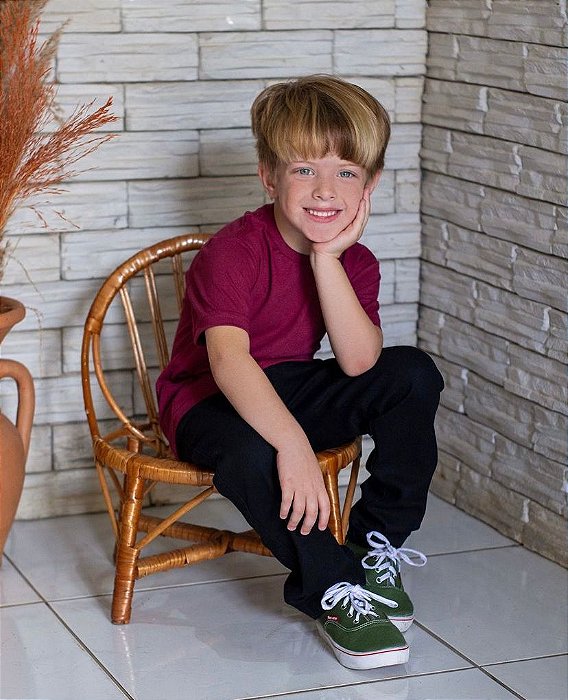 Camisa vinho algodão