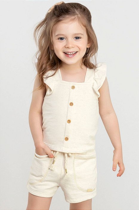 Conjunto Infantil Menina com Babado Colorittá