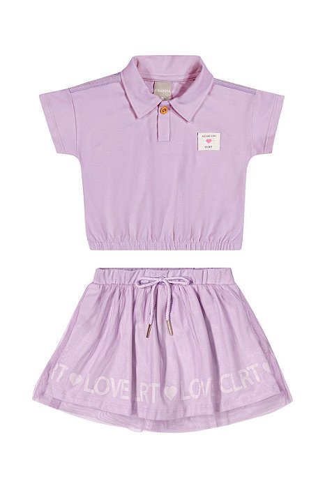 Conjunto Infantil Menina com Saia Colorittá