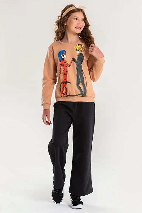 Conjunto Feminino Infantil Entrelaçados - Ladybug