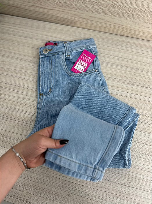Calça Jeans Feminina Cintura Alta MOM Clara  Básica| Sem Elastano