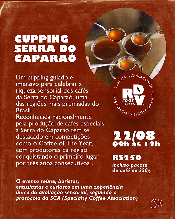 Oficina de Cupping Serra do Caparaó - 22 de Agosto