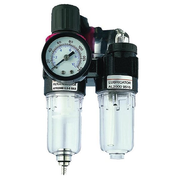 Filtro Regulador e Lubrificador 1/4 Pol. para Ar e Óleo - PNW140009