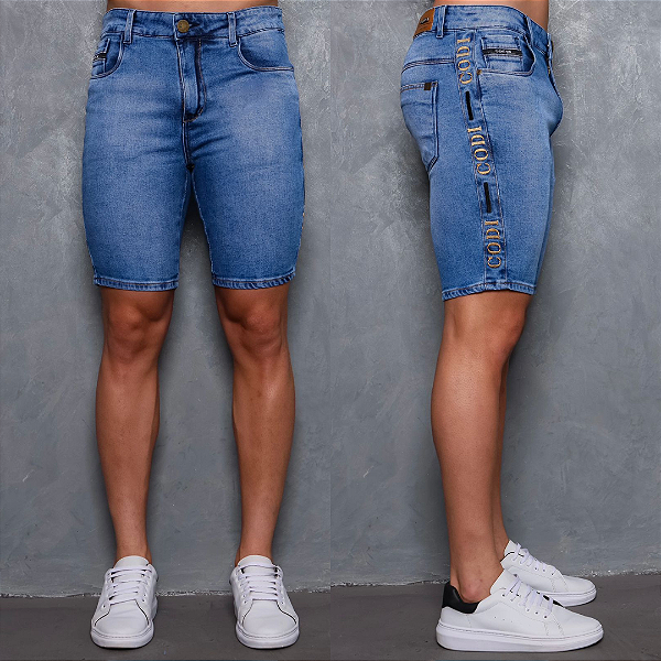 Bermuda Jeans Com Detalhe Codi
