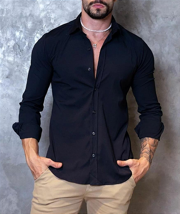 Camisa Dubai Preta