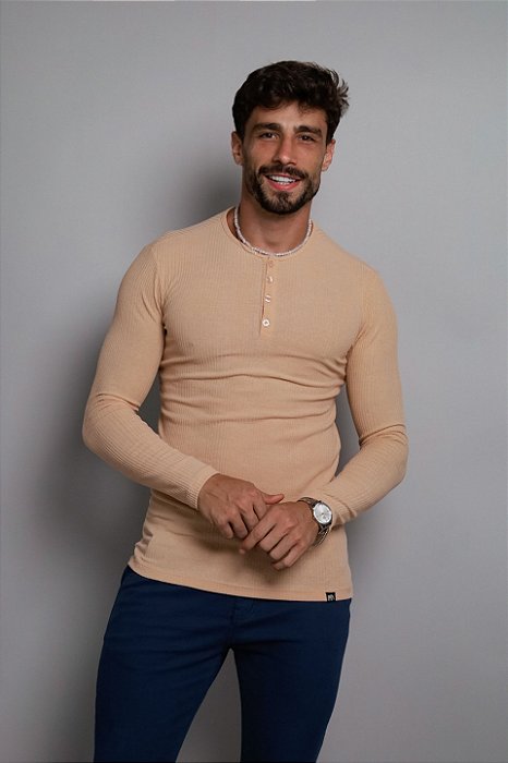 Camiseta Henley ML Benge