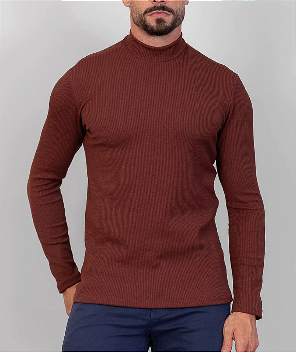 Blusa Gola Alta Café