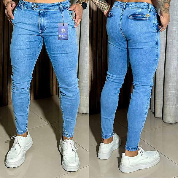 Calça Jeans Bolso Faca Clara Cos Italiano