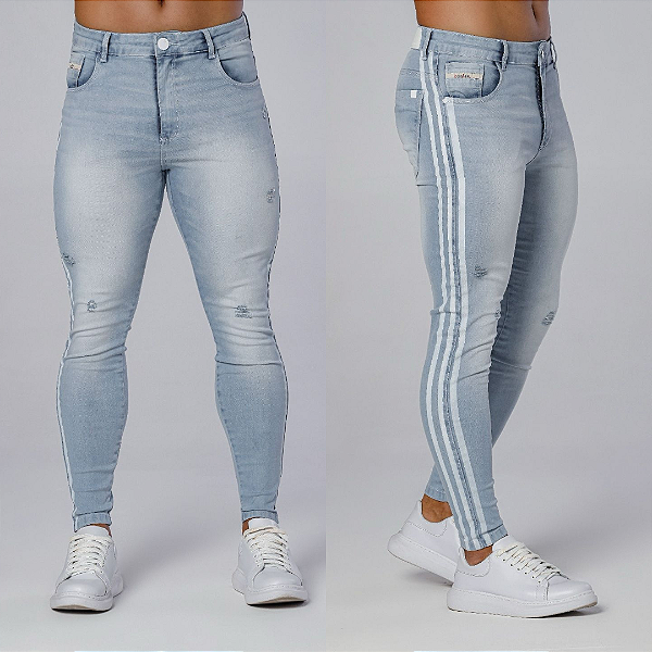 Boyfriend CalÃ§a Jeans Com Listra CalÃ§a Calvin Klein Listra