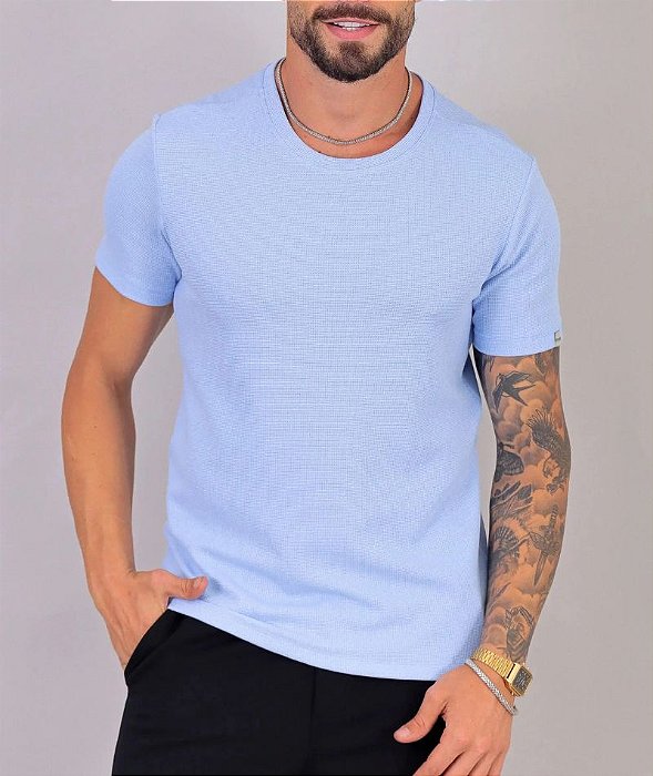 Camiseta Tricot Azul