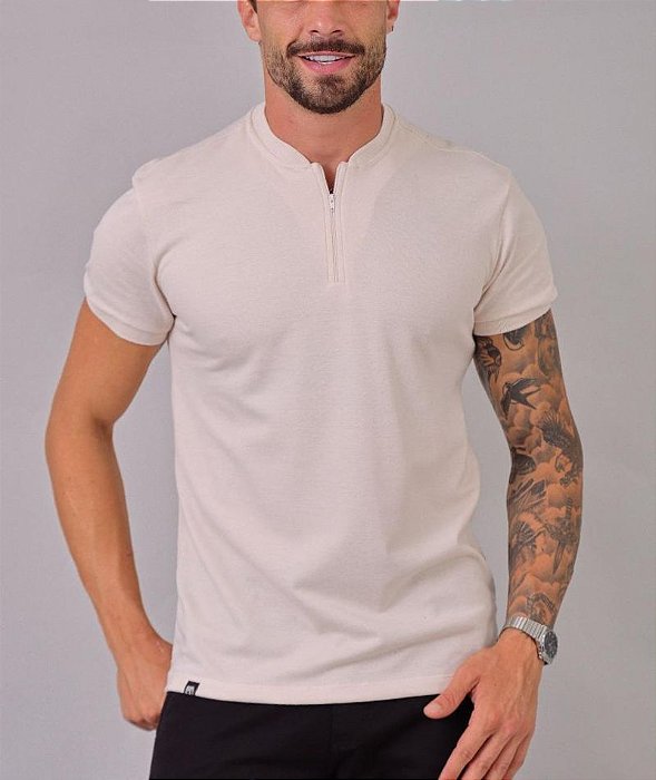 Polo Enzo Ziper Bege