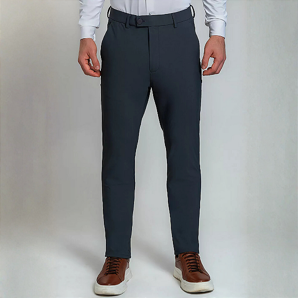 Calça Alfaiataria Cinza Tec