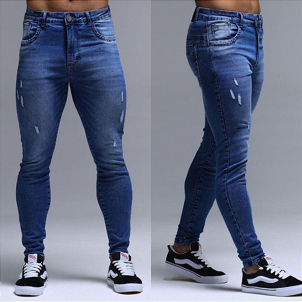 Calça Jeans Clara, Com leve Destroyed