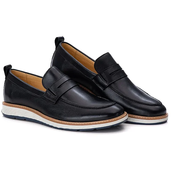 Sapato Loafer Chelsea Preto