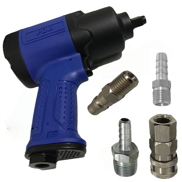 Chave De Impacto Reversível 74kgf Engate Rápido