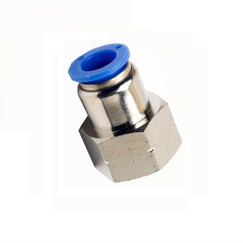 Conector Instantâneo Tubo Pu 6mm X Rosca 1/4 Bsp Fêmea