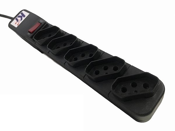 Filtro De Linha 5 Tomadas Circuit Breaker Cd