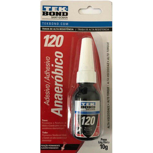 Trava Rosca Tekbond Alta Resistência 120 Fixação Perm 10g