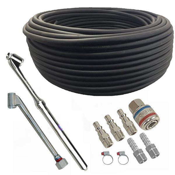 Kit Mangueira Compressor Calibrador 1/415 Metros calibrador