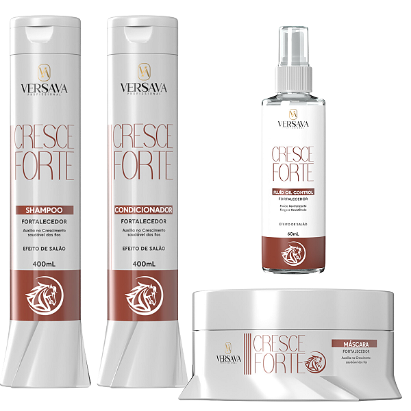 Kit Cresce Forte Shampoo +  Condicionado + Máscara + Tônico Fortalecedor