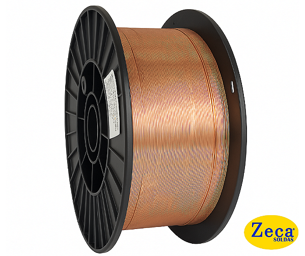 ARAME PARA SOLDA MIG ER70S-6, 0.8mm DE DIAMETRO (BITOLA), SILICIO MANGANES - CARRETEL EM PLASTICO 15kg (D270)