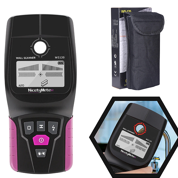 Scanner Detector Parede Tubo Cano Pvc Água Madeira Fio Metal