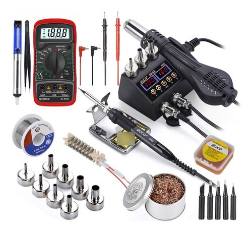 Kit Estação Completa Smd De Retrabalho Solda-soprador + Nfe