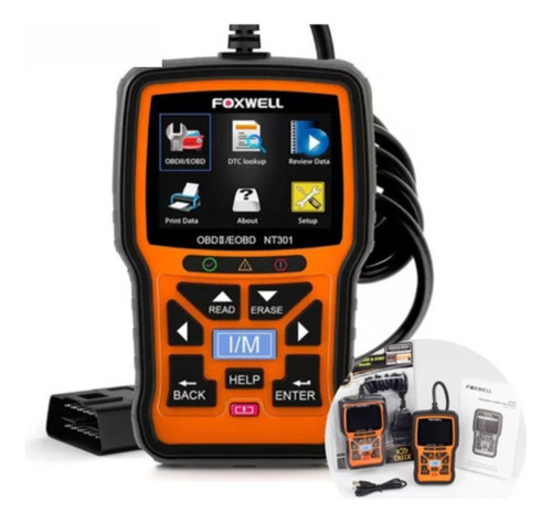 Scanner Diagnóstico Foxwell Nt301 Obd2 Scanner Automotivo