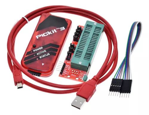 Kit Pickit 3 Gravador Pic Usb Programador + Socket Zif