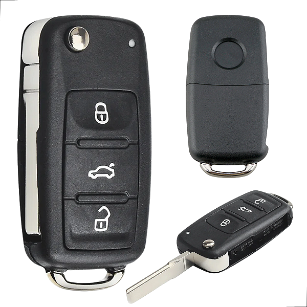 Carcaça Chave Canivete Vw G6 3 Botões Gol Saveiro Voyage Up