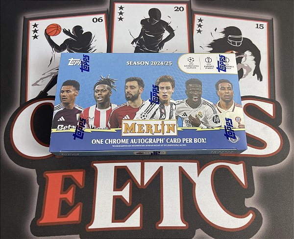 Break 427 - 2024-25 Topps Merlin UCC Hobby Box - 1 Auto - Escolha o seu Time