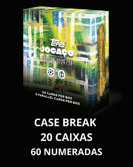 Break 460 - 20x 2025-26 Topps Jogaço Hobby Box - CASE BREAK - Escolha o seu Time
