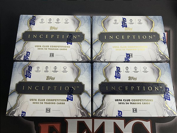 Break 522 - 4x 25-26 Inception UCC Hobby Box - Half Case - Escolha o seu Time