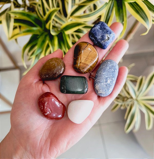 Kit de pedras dos 7 Chakras