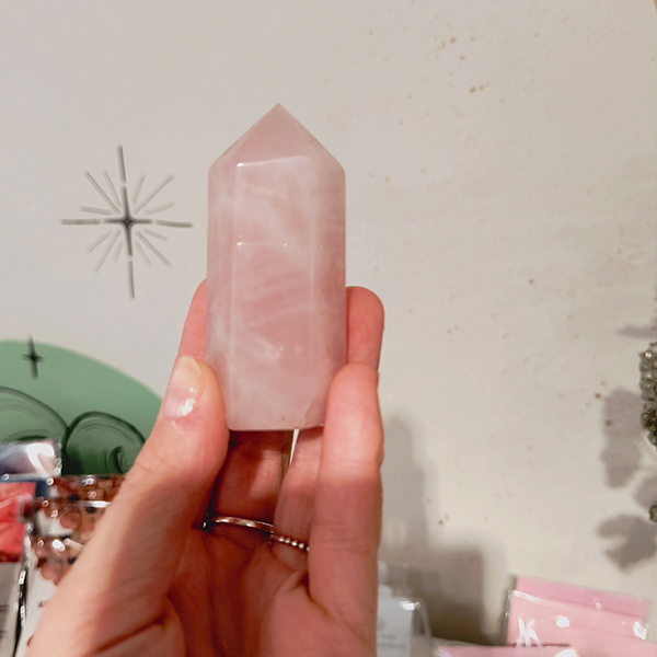 Ponta Quartzo rosa