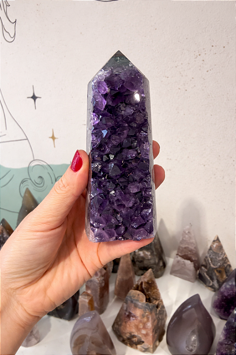 Ametista - drusa/ponta