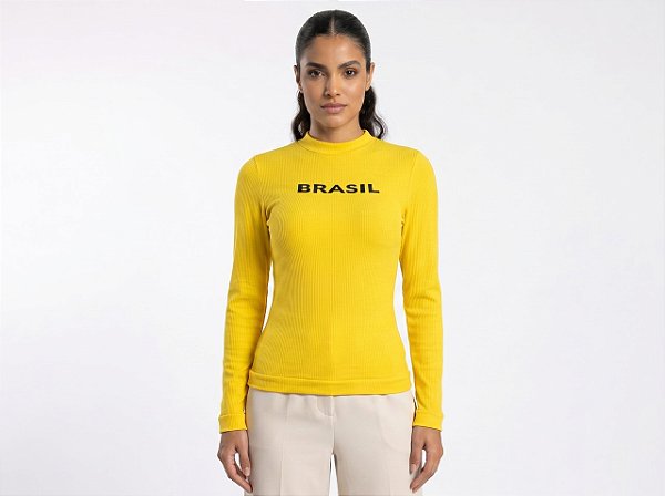 Blusa Manga Longa Seamless Soft Brasil