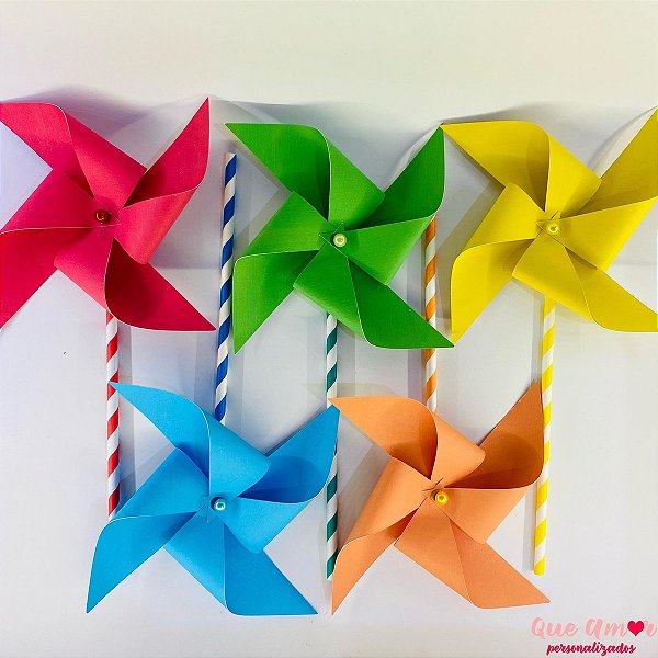 Catavento Giratório Cores Lisas