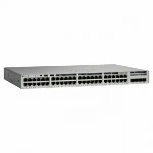Switch Cisco Catalyst C9200L-48T-4G-E-BR - Switch Catalyst 9200L 48-Portas DATA, 4 X SFP 1G, Network Essentials - Gerenciavel - Incluso Licença DNA 3 Anos