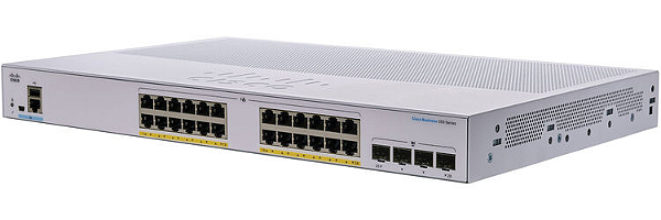 Switch Cisco Business CBS350-24P-4G-BR - Switch CBS350 24 Portas GE POE, 4 SFP 1G - Gerenciavel *Preço válido para empresas de SP com inscrição estadual*