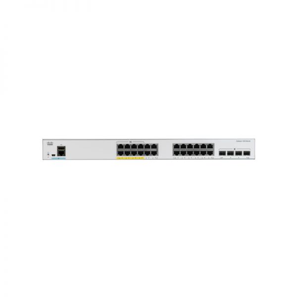 Switch Cisco Catalyst C1000-24P-4G-L -  Cisco CATALYST 1000 24PORT GE, POE 4X1G SFP *Preço válido para empresas de SP com inscrição estadual*